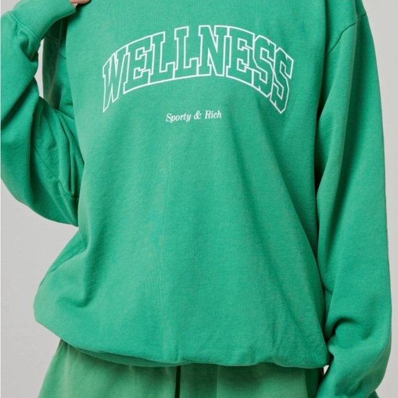 Sporty & Rich Vibrant Green Crewneck - Picture 1 of 4